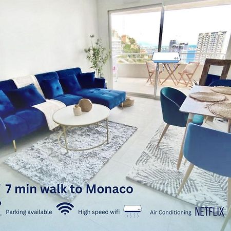 Apartmán Luxurious Flat At 5 Min By Walk To Monaco, Free Parking And Sea View Beausoleil Exteriér fotografie